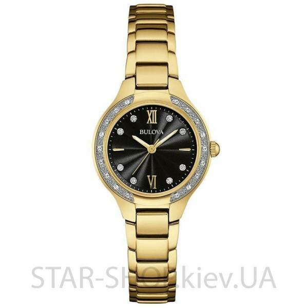 Bulova 98R222 Womens Quartz Watch with Stainless Steel Strap