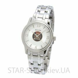 Bulova MSW220 Womens White Dial Analog Watch with Stainless Steel Strap Bulova MSW220 Womens White Dial Analog Watch with Stainless Steel Strap